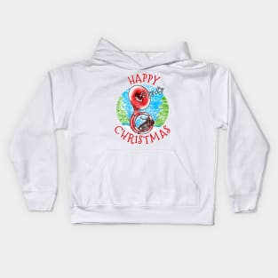 Christmas Sousaphone Sousaphonist Brass Musician Xmas Kids Hoodie